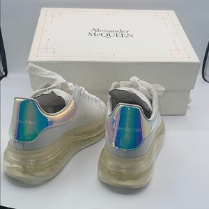 Alexander McQueen White and Cream Sneakers